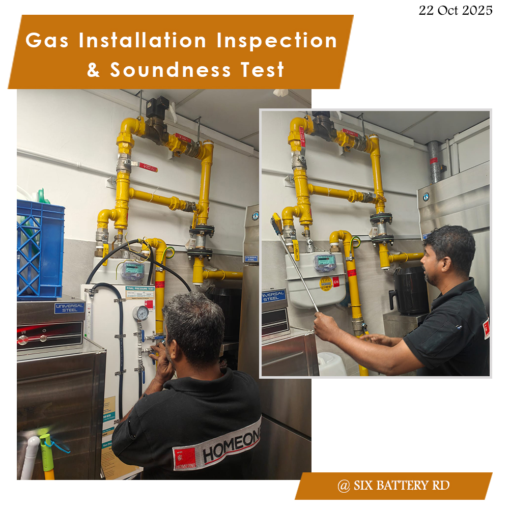 Six Battery Rd-Gas Soundness Test - Kitchen Gas Installation Inspection-