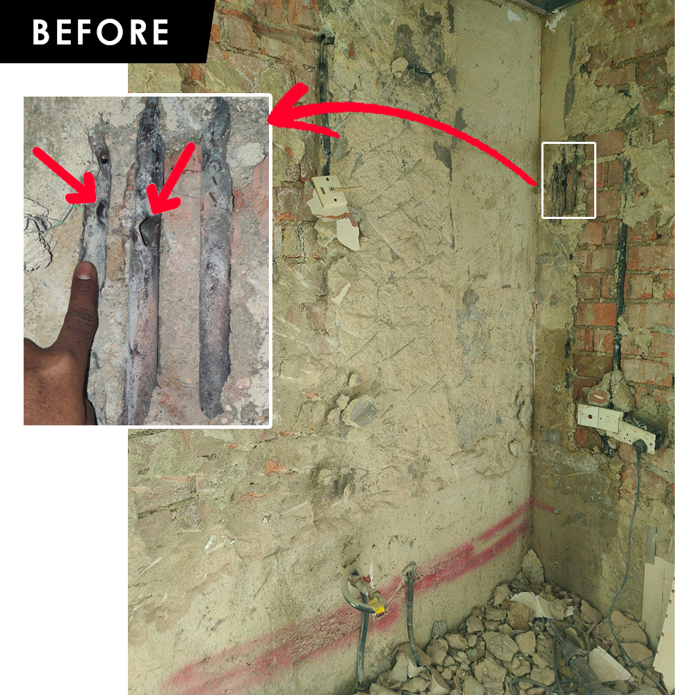 Gas Pipe Replacement- Gas Service - Before01