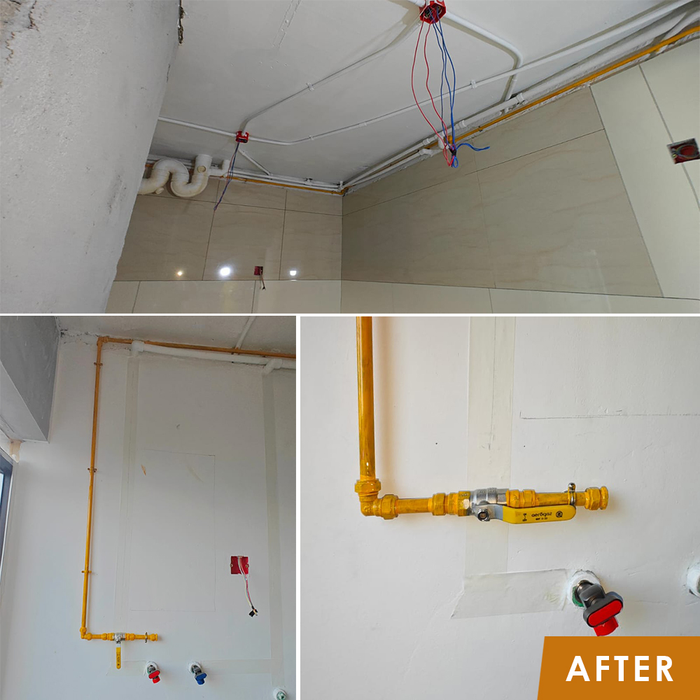 gas pipe replacement - HDB - Gas Service - After
