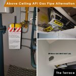 Above Ceiling API Gas Pipe Alternation at The Terrace