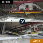 Gas Pipe Above False Ceiling Repair