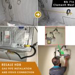 RESALE HDB Gas Pipe Installation and stove connection
